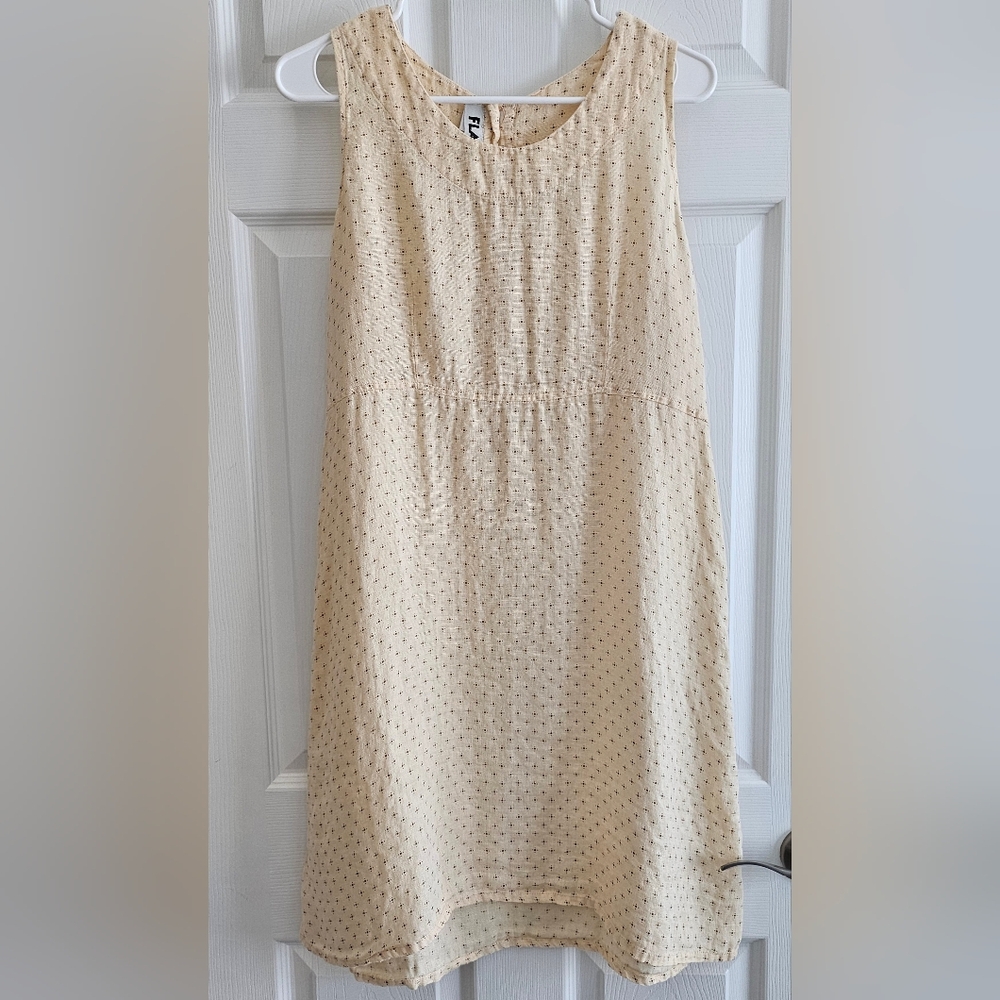 Flax Cream Sleeveless Dress